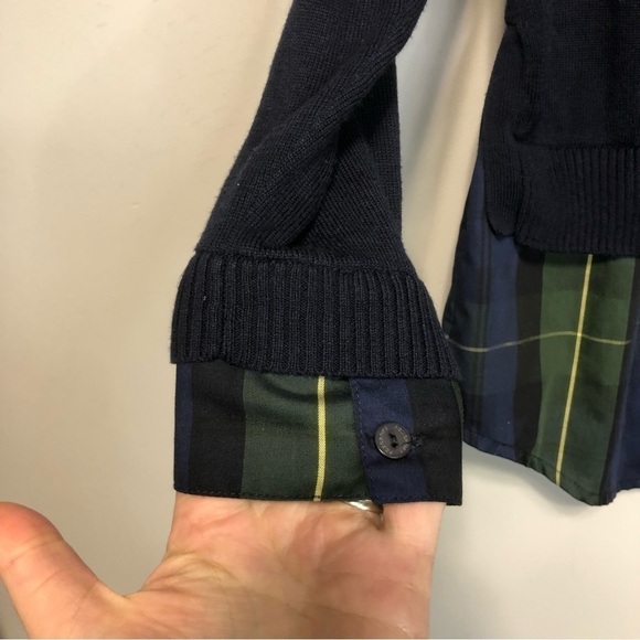 Foxcroft Layered Combo Tartan Sweater, size XS - Picture 5 of 12